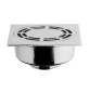 PILETTA PAVIMENTO OTTONE CON GRIGLIA QUADRA 1" 1/4