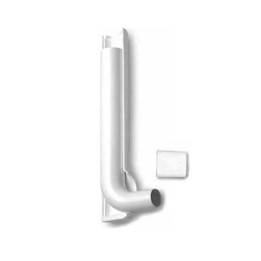 TUBO CACCIATA DI RISCIACQUO CON RIVESTIMENTO E TAPPO PER CASSETTA SARA cm 35x11 D. 50-40mm