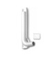 TUBO CACCIATA DI RISCIACQUO CON RIVESTIMENTO E TAPPO PER CASSETTA SARA cm 35x11 D. 50-40mm