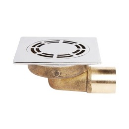 PILETTA PAVIMENTO QUADRA OTTONE CON GRIGLIA CLASSICA Diam. 40