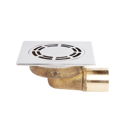 PILETTA PAVIMENTO QUADRA OTTONE CON GRIGLIA CLASSICA Diam. 40