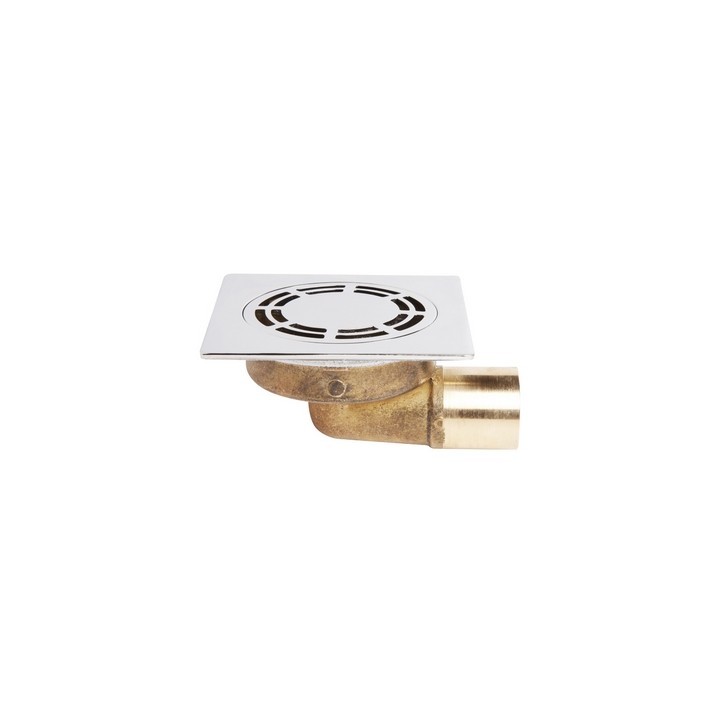 PILETTA PAVIMENTO QUADRA OTTONE CON GRIGLIA CLASSICA Diam. 40