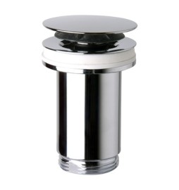 PILETTA "U CLICKER" OTTONE CROMO SENZA TROPPO PIENO Diam. 63 x 1"1/4