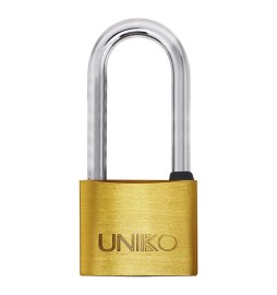 LUCCHETTO RETTANGOLARE ARCO LUNGO 'UNIKO' mm 30 - blister 1 pz (chiave UL058)
