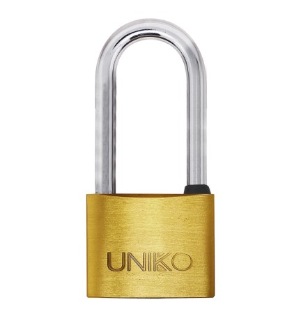 LUCCHETTO RETTANGOLARE ARCO LUNGO 'UNIKO' mm 40 (chiave UL058)