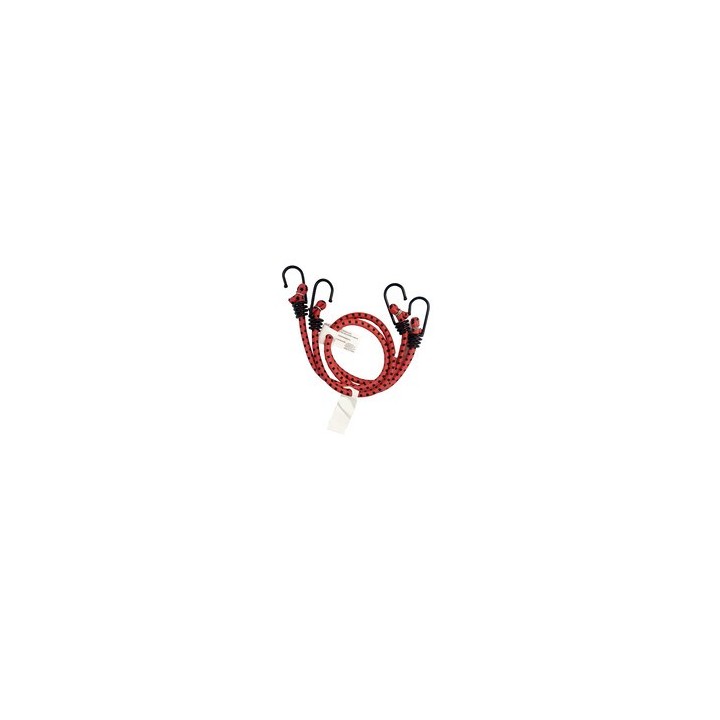 C SET 2 FUNI ELASTICHE D.8 C/2 GANCI FE 60 ROSSO