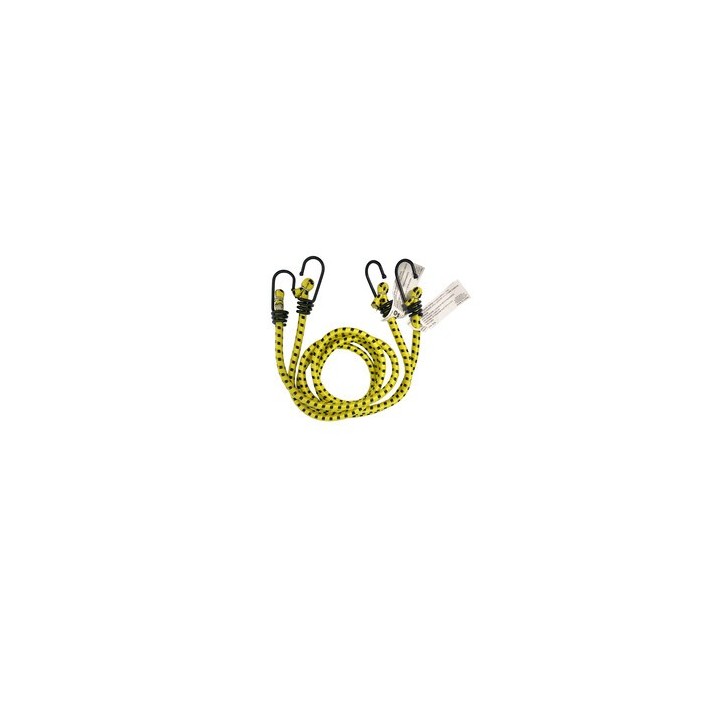 C SET 2 FUNI ELASTICHE D.8 C/2 GANCI FE 100 GIALLO