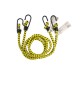 C SET 2 FUNI ELASTICHE D.8 C/2 GANCI FE 100 GIALLO