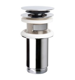 PILETTA "CLICKER 4S" OTTONE CROMO CON TROPPO PIENO Diam. 63 x 1"1/4