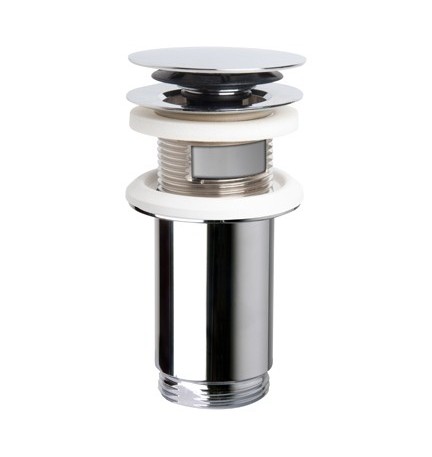 PILETTA "CLICKER 4S" OTTONE CROMO CON TROPPO PIENO Diam. 63 x 1"1/4