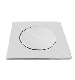 PIASTRA QUADRA ACCIAIO CON COPERCHIO PER GRIGLIA POZZETTI 200x130 mm