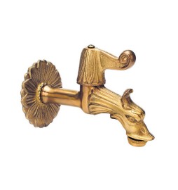 RUBINETTO ARTISTICO DA GIARDINO A SFERA Giallo 1/2"