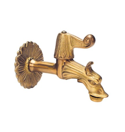 RUBINETTO ARTISTICO DA GIARDINO A SFERA Giallo 1/2"