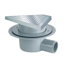 CANALINE IN ABS "MINIFLOW T" GRIGLIA SQUARES 300 x 175 x 55