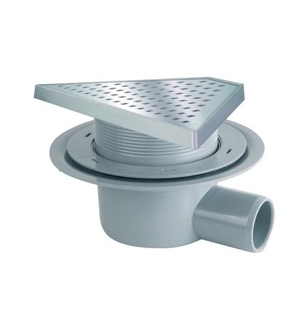 CANALINE IN ABS "MINIFLOW T" GRIGLIA SQUARES 300 x 175 x 55
