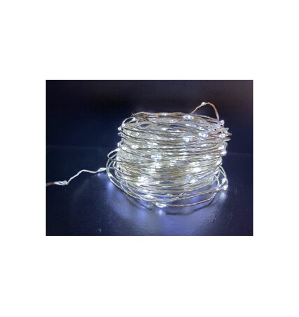 CATENA LUMINOSA 180 GOCCE LED C/GIOCHI BIA FREDDO