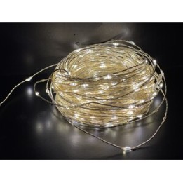 CATENA LUMINOSA 500 GOCCE LED BIANCO CALDO