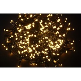 CATENA LUMINOSA 200 LED BIANCO CALDO