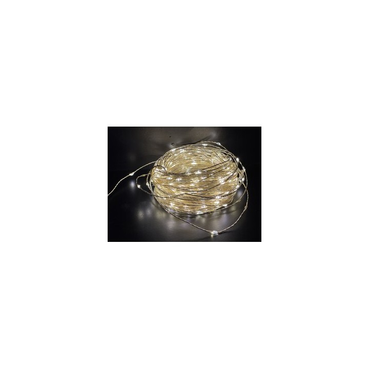 CATENA LUMINOSA A BATTERIA 20 GOCCE LED BIA CALDO