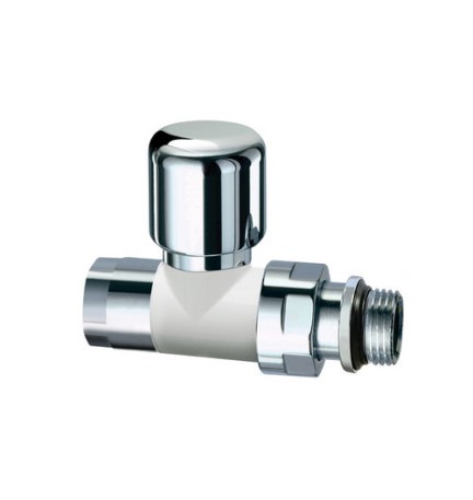 VALVOLA TERMOSTATIZZABILE DIRITTA TOPFAR 1/2 Bianco-Cromo