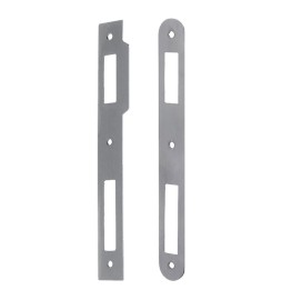 CONTROPIASTRA PER SERRATURA 'PATENT' B.Q. nichelato - interasse 70 mm