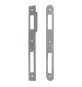 CONTROPIASTRA PER SERRATURA 'PATENT' B.Q. nichelato - interasse 70 mm