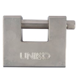 LUCCHETTO MONOBLOCCO CEMENTATO 'UNIKO' mm 84