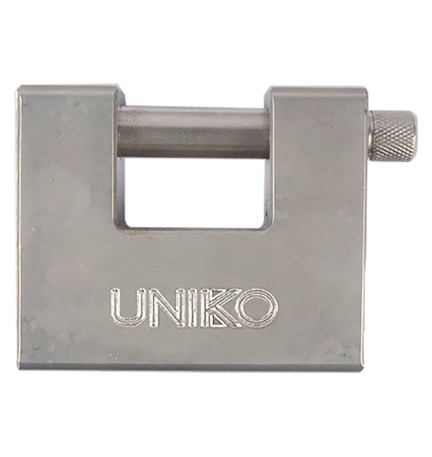 LUCCHETTO MONOBLOCCO CEMENTATO 'UNIKO' mm 84