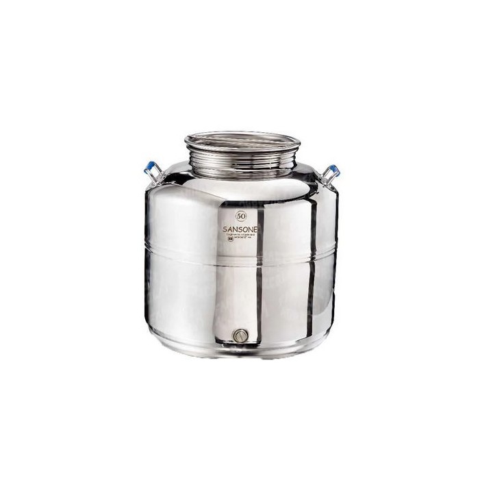 CONTENITORE ACCIAIO INOX PER USO ALIMENTI SANSONE lt. 30