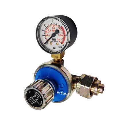 RIDUTTORE GAS ALTA PRESSIONE 12 KG/H CON MANOMETRO MOD. AP52 12 kg/h