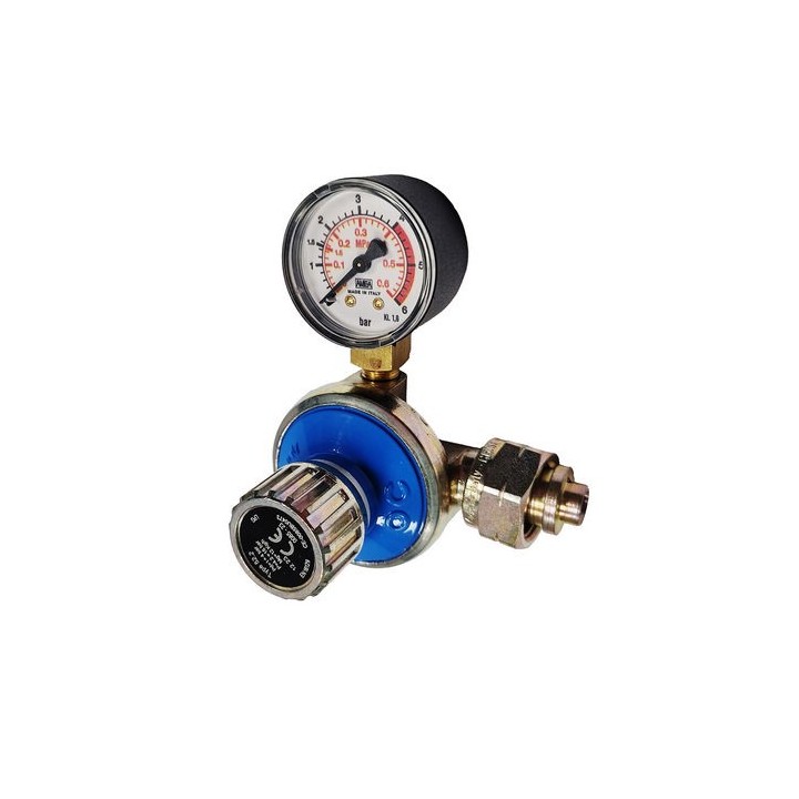 RIDUTTORE GAS ALTA PRESSIONE 12 KG/H CON MANOMETRO MOD. AP52 12 kg/h