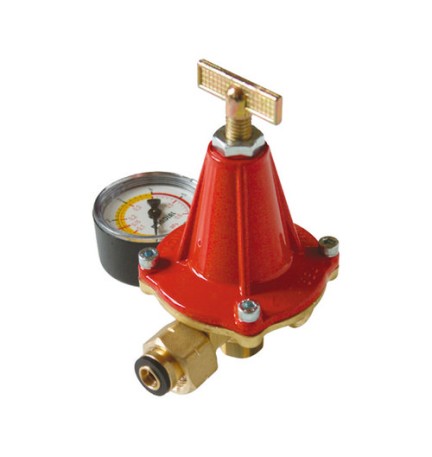 RIDUTTORE GAS ALTA PRESSIONE 12 KG/H CON MANOMETRO MOD. AP12 12 kg/h