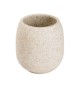 PORTA SPAZZOLINI AFRA Sabbia D.10 x h. 11,5 cm
