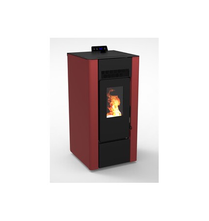 C STUFA PELLET EFESTO 9 BORDEAUX