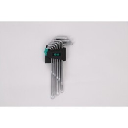C SET 9 CHIAVI ESAGONALI TORX CRV MEDIUM