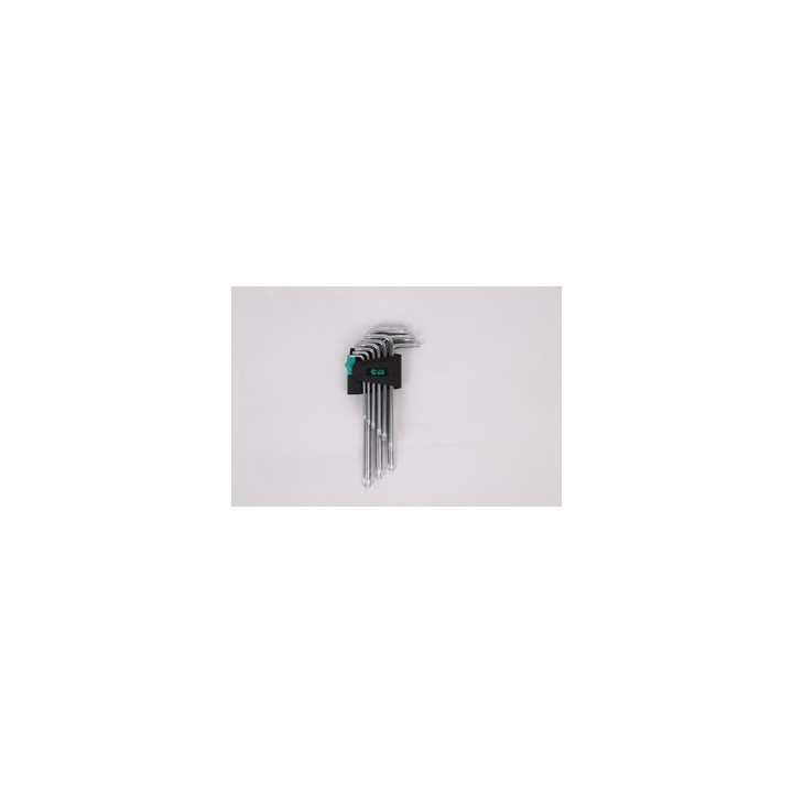 C SET 9 CHIAVI ESAGONALI TORX CRV MEDIUM