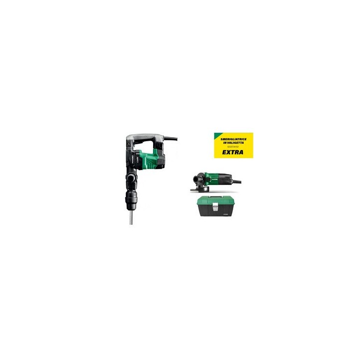HIKOKI MARTELLO DEMOLITORE H41MB2+SMERIGL G12STA