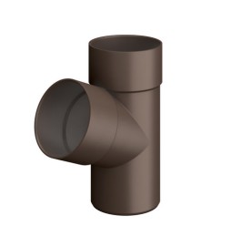 BRAGA SEMPLICE 67°30 PER TUBO PLUVIALE Diam. 80 Marrone