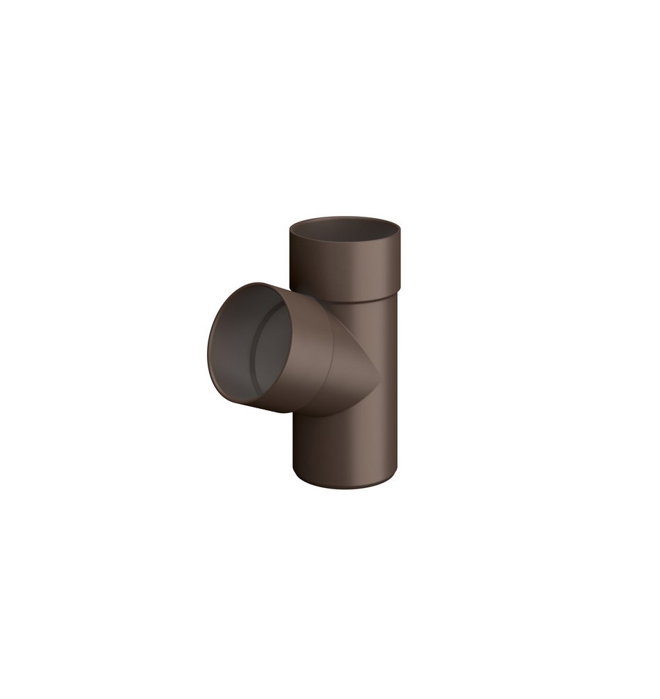 BRAGA SEMPLICE 67°30 PER TUBO PLUVIALE Diam. 80 Marrone