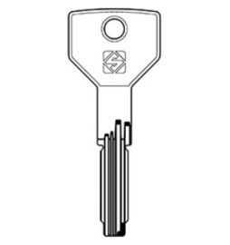 SILCA CS197 CHIAVE PUNZONATA OTTONE