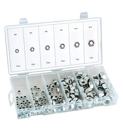 ASSORTIMENTO DADI ESAGONALI AUTOBLOCCANTI totale 146 pz