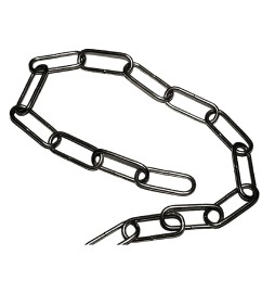 CATENA ORNAMENTALE TONDA 15 mt - nichelata