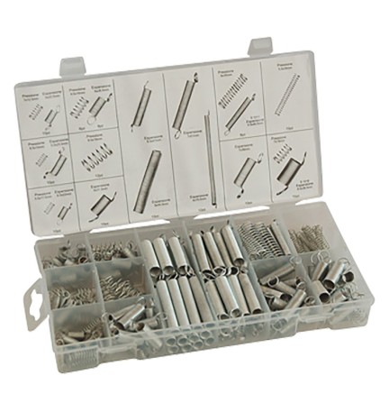 ASSORTIMENTO MOLLE A PRESSIONE/ESPANSIONE totale 200 pz