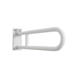 BARRA DI SOSTEGNO RIBALTABILE CON PORTACARTA IGIENICA cm 80
