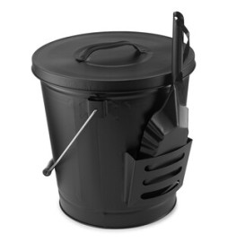 C SECCHIO RACCOGLICENERE C/COPERCHIO E PALA NERO