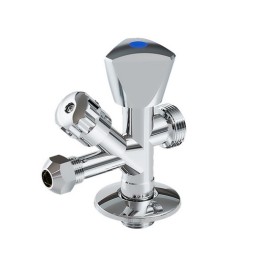 RUBINETTO COMBINATO SOTTOLAVABO - LAVATRICE 1/2 x 3/4 x 3/8 x 10