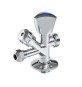 RUBINETTO COMBINATO SOTTOLAVABO - LAVATRICE 1/2 x 3/4 x 3/8 x 10 cromo