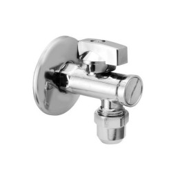 RUBINETTO SOTTOLAVABO A SFERA CON DADO 1/2 x 3/8 cromo