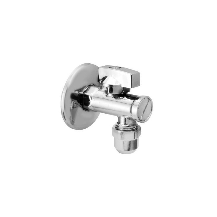 RUBINETTO SOTTOLAVABO A SFERA CON DADO 1/2 x 3/8 cromo