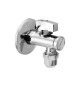 RUBINETTO SOTTOLAVABO A SFERA CON DADO 1/2 x 3/8 cromo